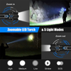 S0016 Zoomable P70 / XHP90 LED Rechargable Flashlight