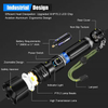 S0016 Zoomable P70 / XHP90 LED Rechargable Flashlight