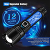 S0016 Zoomable P70 / XHP90 LED Rechargable Flashlight