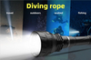 LO-133 Aluminum Alloy Removable Extension Battery Tube Diving Flashlight