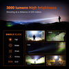Helius XJ02-plus Large Floodlight COB High Power Rechargeable White LED Zoomable Flashlight