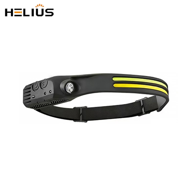 H689-2 COB Wave Sensing Multi-Mode Built-in Lithium Battery Silicon Head Band LED Headlamp