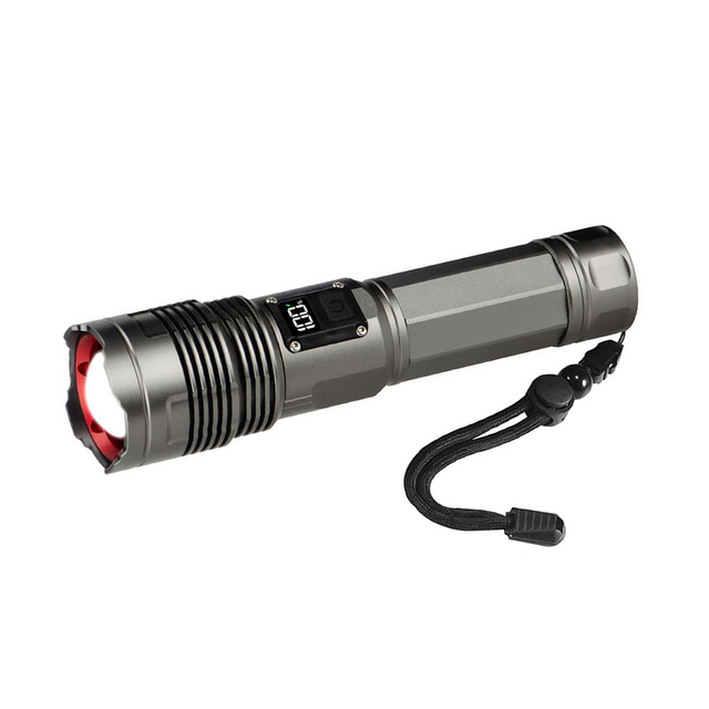 Helius 6501 Digital Screen Display LED Zoomable Flashlight