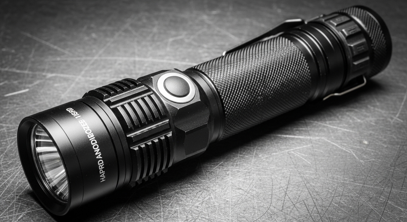 A professional-grade light with a Type III Hard Anodizing Surface Treatment.png