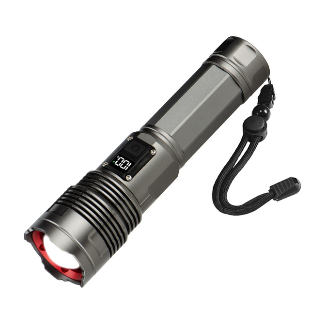 Helius 6501 Digital Screen Display LED Zoomable Flashlight