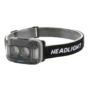 HK113 ABS 2*XPG+SMD Red Light LED Rechargable Lightweight Headlamp