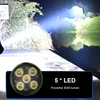 F819 5*LED Powerful 3000 Lumne Mini Torch Type-C Rechargeable Mini Flashlight