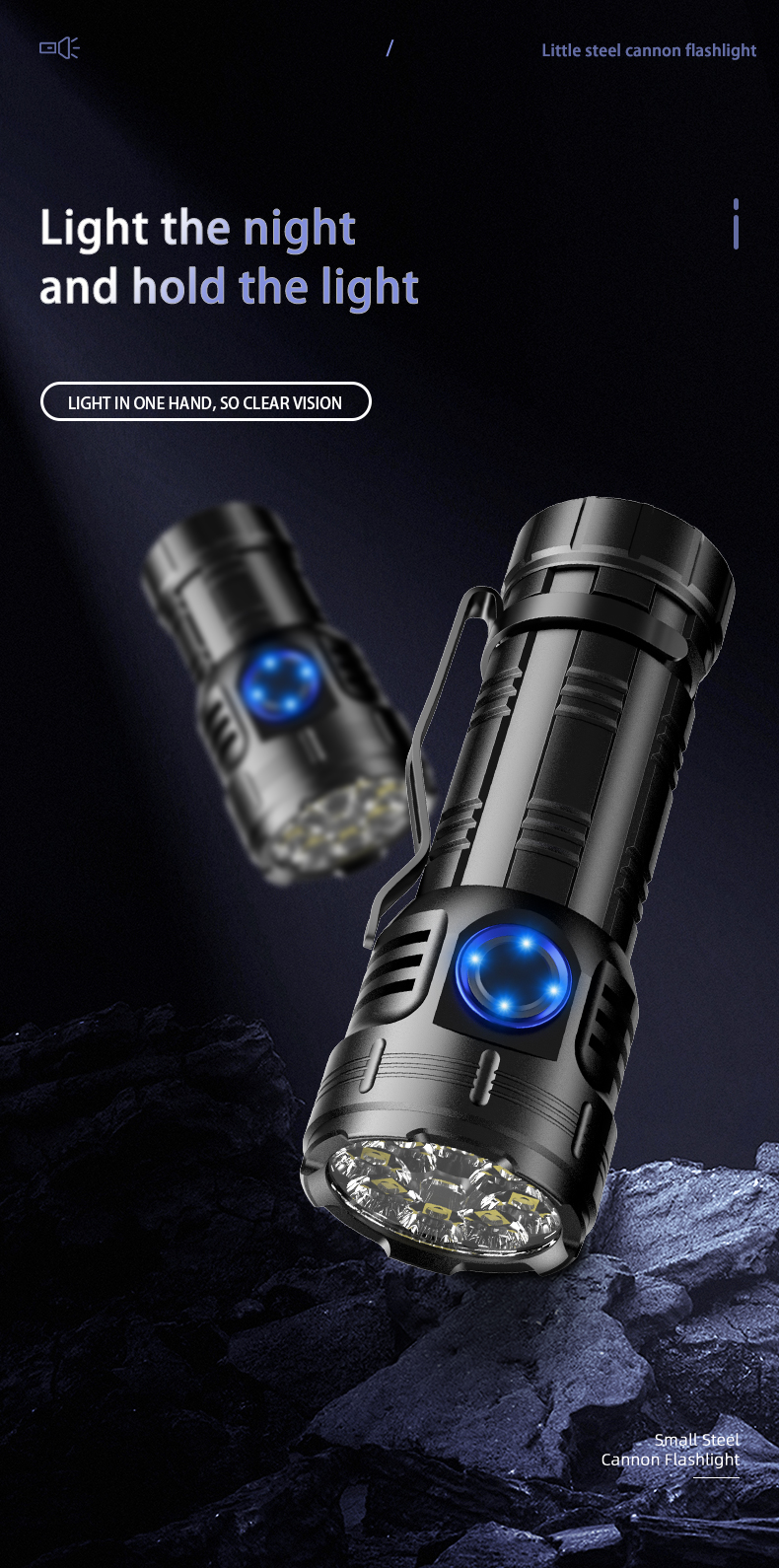 S81 High Quality Mini LED Strong Light Universal Convenient Small Multifunctional Rechargeable 1Flashlight 02