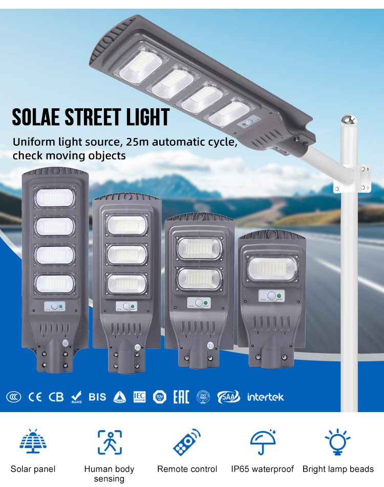 4000LM Solar Street Light High Lumen with Induction Radar Sensor & Remote Control Flood Light 11