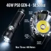 Helius E35 Tactical Flashlight - 5000 Lumens 9-Core P50.4 USB-C Torch with Strike Bezel