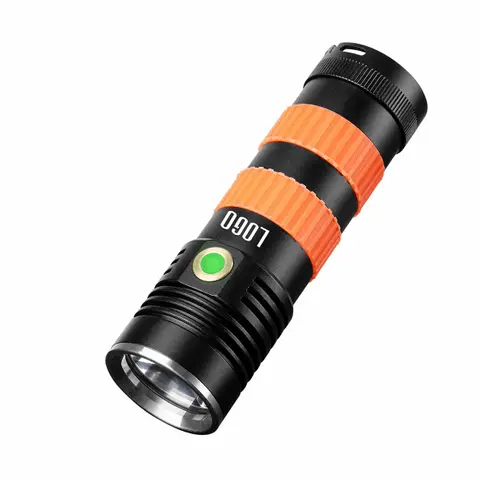 Helius M8S 2000 Lumens Flashlight - 20W SST40 USB-C Rechargeable Torch with Non-Slip Handle