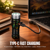Helius E25 Mini EDC Flashlight - 2200 Lumens Magnetic Torch with Dual Tube Design