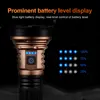 Helius T95 Zoomable Flashlight - P50 + 10*3030 LED USB-C Torch with Battery Display