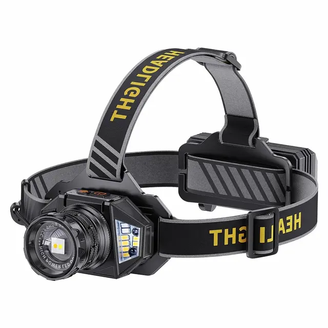 Helius T503C Dual Color Laser Headlamp - Zoomable USB-C Rechargeable Headlight