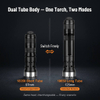 Helius RS30 Dual Light Source Flashlight - 2300 Lumens IPX8 EDC Torch with Dual Tube