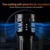 Helius H-G70 40000 Lumens Flashlight - 8*P70.3 USB-C Searchlight with Cooling Fan