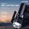 Helius YD-D11 5000 Lumens Spotlight - USB-C Rechargeable Torch with RGB COB Side Light