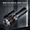 Helius YD-D11 5000 Lumens Spotlight - USB-C Rechargeable Torch with RGB COB Side Light