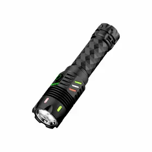 Helius TK-A6 6200 Lumens Flashlight - USB-C Rechargeable Torch with Fluorescent Design
