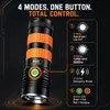 Helius M8S 2000 Lumens Flashlight - 20W SST40 USB-C Rechargeable Torch with Non-Slip Handle