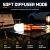 Helius MCL-009C Car Flashlight - RGBW Multicolor USB-C Torch with Cigarette Lighter Charging