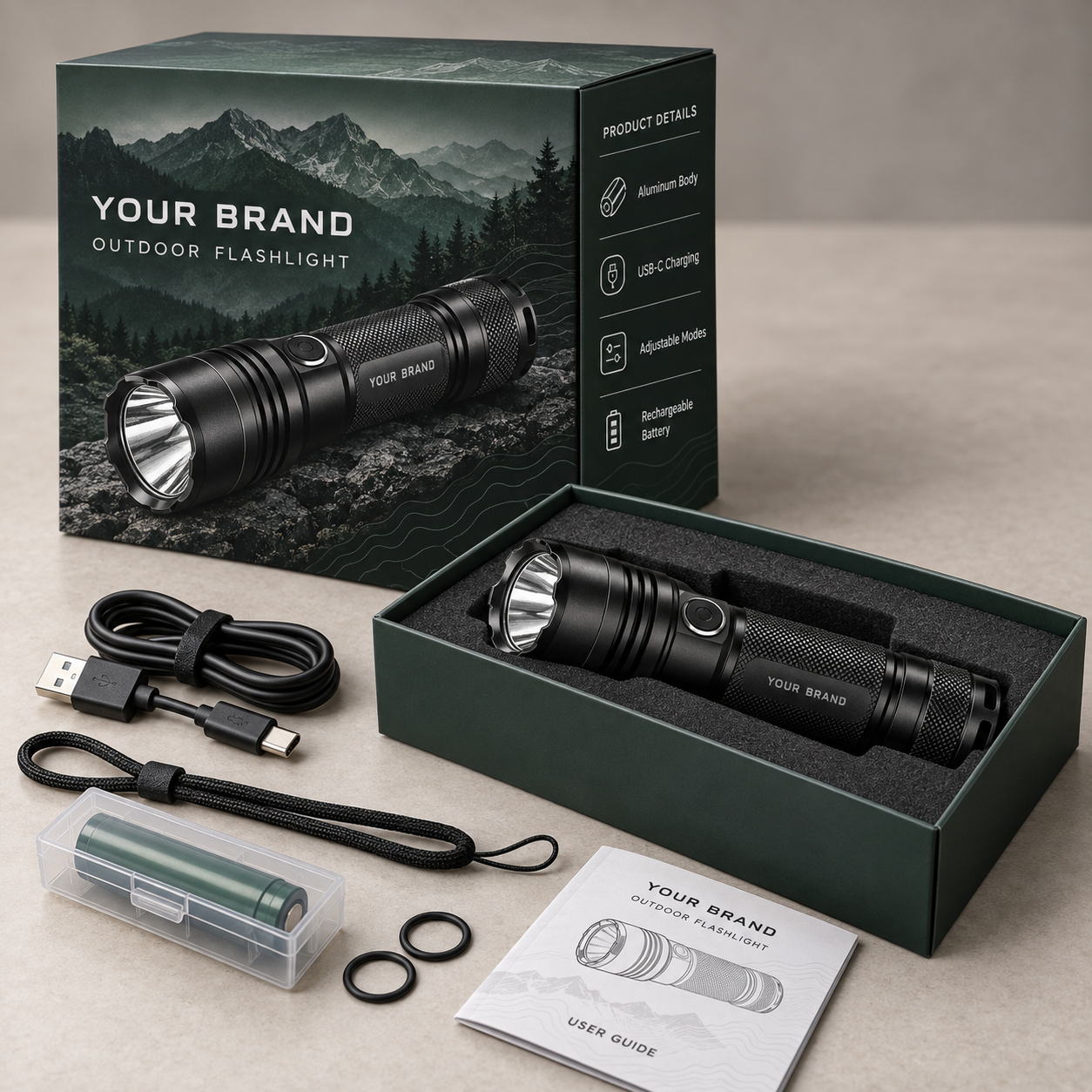 Custom Flashlight Packaging for Outdoor Retailers: What to Include