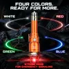 Helius MCL-009C Car Flashlight - RGBW Multicolor USB-C Torch with Cigarette Lighter Charging