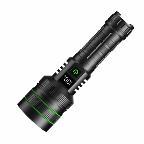 Helius XJ01 Zoomable Flashlight - 7070 White Laser USB-C Torch with Multi-Battery Support