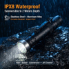 Helius RS30 Dual Light Source Flashlight - 2300 Lumens IPX8 EDC Torch with Dual Tube
